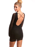 Angel Sleeve Lace Dress